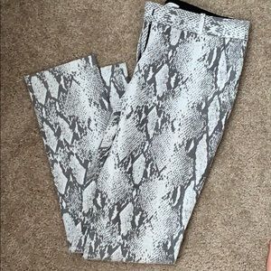 DVF snake print pants